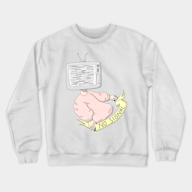 No Signal Crewneck Sweatshirt by TuaPortal